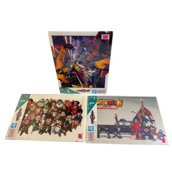 Dragon Ball Vs‎ Omnibus Ichiban Kuji Prize Visual Art Sheet Clear File Poster - Picture 1 of 11